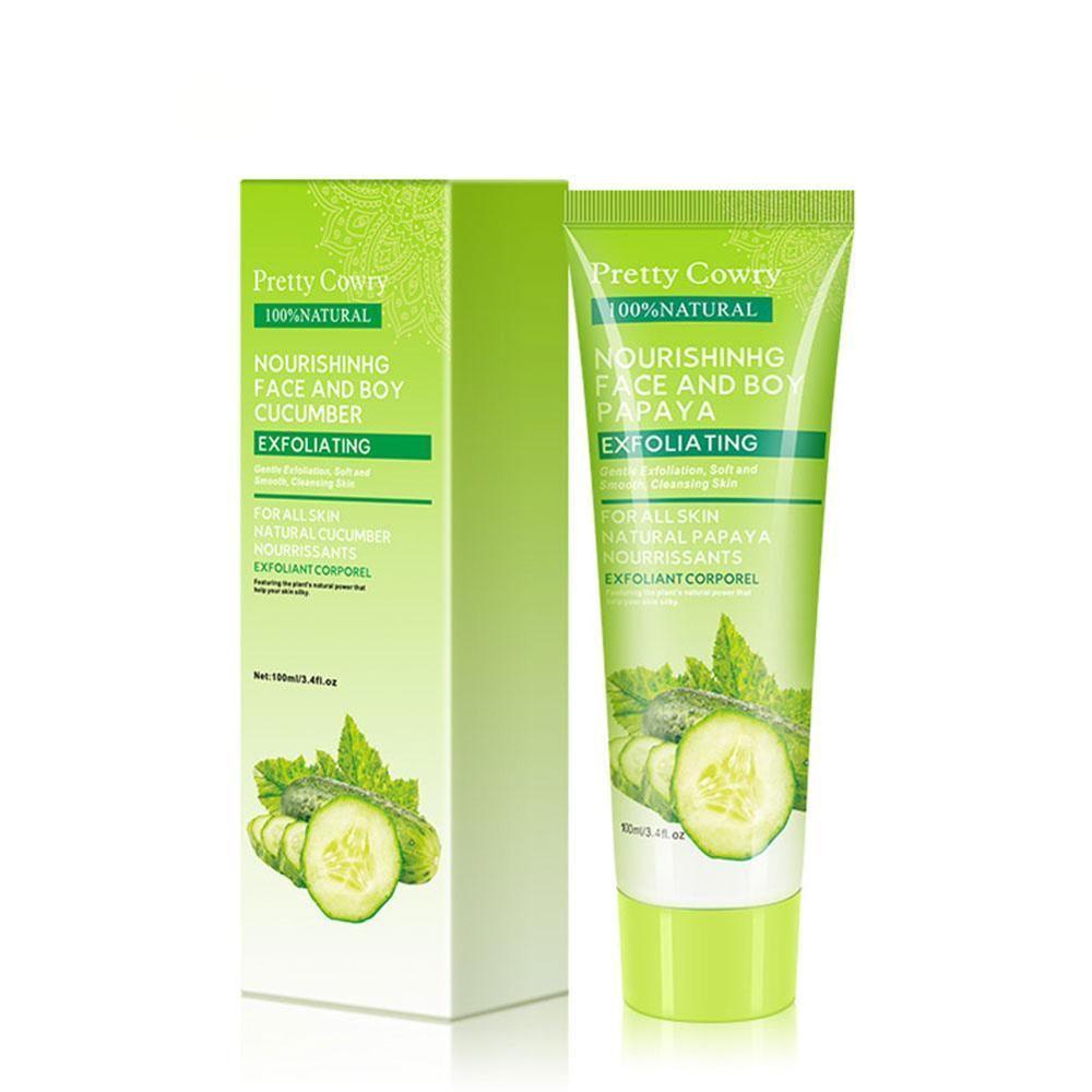 Cucumber Coconut Papaya Facial Exfoliating Gel Cream